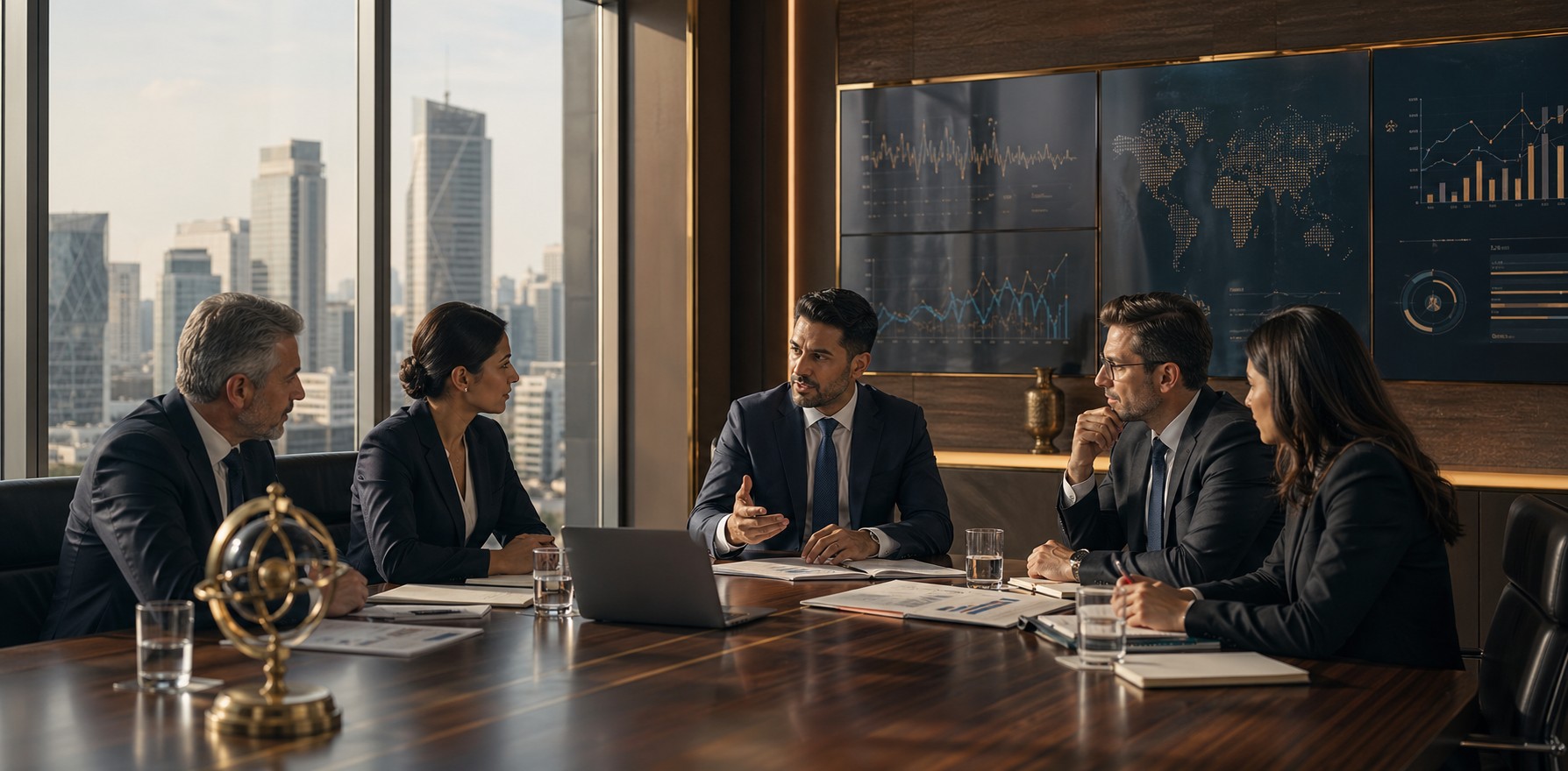 Investor advisory market strategy illustration