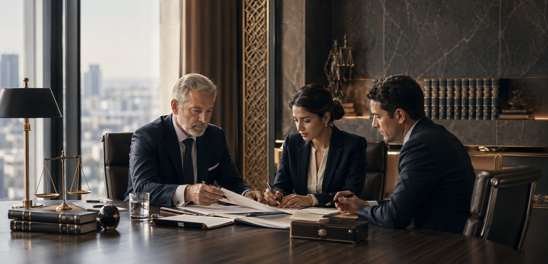 Legal and compliance advisory illustration
